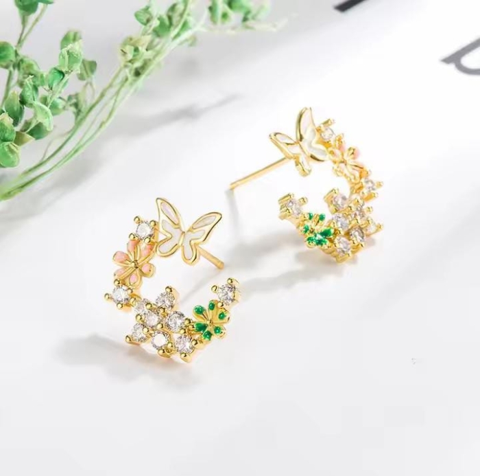 Boucles D'oreilles En Acier Inoxydable