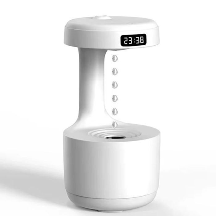 Diffuseur Humidificateur Anti Gravité avec Ecran LED En Forme De Goutte D'eau 600 Ml
